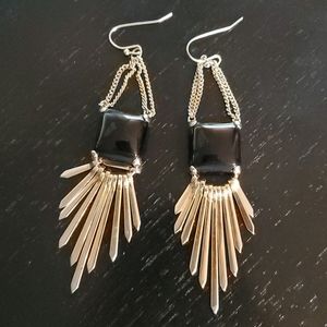 Kendra Scott Black/Gold earrings